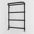 OTITEC - Sèche-serviettes électrique - Avec thermostat connecté - NEBULA - 97 x 53 cm - Noir - 300W - vignette