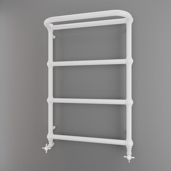 OTITEC - Sèche-serviettes électrique - Avec thermostat connecté - NEBULA - 120 x 53 cm - Blanc - 600W - large