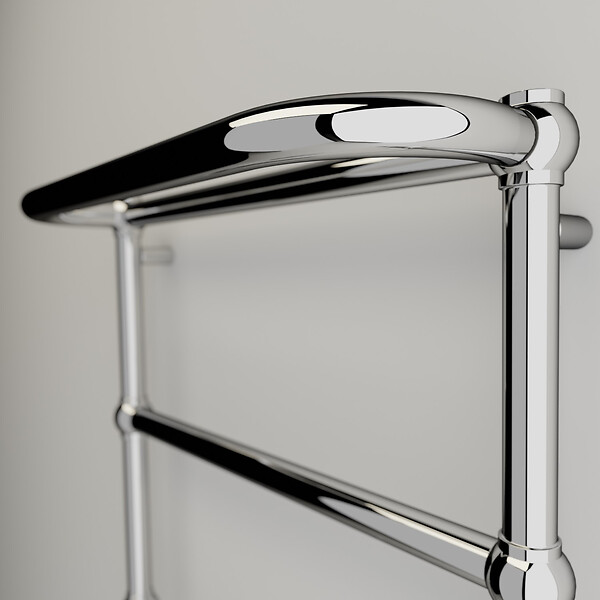OTITEC - Sèche-serviettes électrique - Avec thermostat connecté - NEBULA - 97 x 53 cm - Chrome - 500W - large