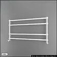 OTITEC - Sèche-serviettes électrique - Avec thermostat connecté - WAME - 100 x 53 cm - Blanc - 500W - vignette