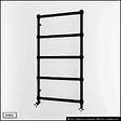 OTITEC - Sèche-serviettes électrique - Avec thermostat connecté - WEMA - 150 x 53 cm - Noir - 500W - vignette