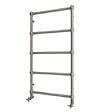 OTITEC - Sèche-serviettes électrique - Avec thermostat connecté - WEMA - 120 x 53 cm - Inox Brossé - 800W - vignette