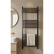 OTITEC - Sèche-serviettes électrique – 120 x 50 cm – Noir – 800W - Avec thermostat connecté - ELEGANT - vignette