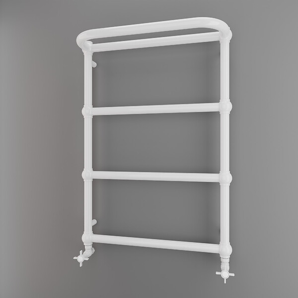 OTITEC - Sèche-serviettes électrique - Avec thermostat connecté - NEBULA - 120 x 53 cm - Blanc - 400W - large