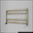 OTITEC - Sèche-serviettes électrique - Avec thermostat connecté - WAME - 100 x 53 cm - Laiton Brossé - 800W - vignette