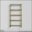 OTITEC - Sèche-serviettes électrique - Avec thermostat connecté - WEMA - 75 x 53 cm - Laiton Brossé - 300W - vignette