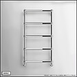 OTITEC - Sèche-serviettes électrique - Avec thermostat connecté - WEMA - 75 x 53 cm - Chrome - 500W - vignette