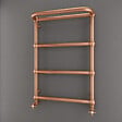 OTITEC - Sèche-serviettes électrique - Avec thermostat connecté - NEBULA - 120 x 53 cm - Cuivre Brossé - 400W - vignette