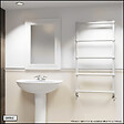 OTITEC - Sèche-serviettes électrique - Avec thermostat connecté - WEMA - 100 x 53 cm - Blanc - 300W - vignette