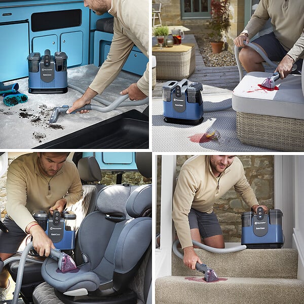 VACMASTER - Aspirateur - nettoyeur de tapis et tissus rechargeable 24V - 15 Kpa - large