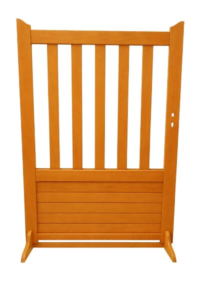 GD MENUISERIES - Portillon En Bois Ajouree Traverse Droit L1m x H1,50 - large