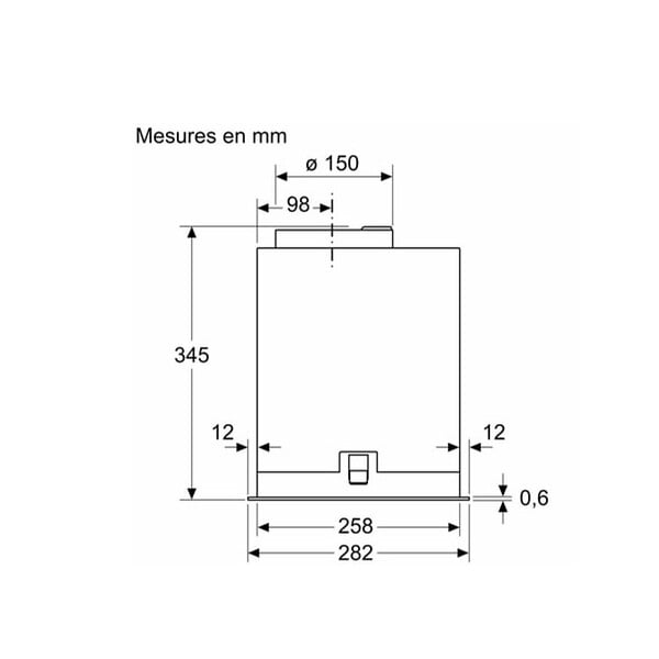 NEFF - groupe filtrant 70cm 595m3/h noir - D75NAC1S0B - large