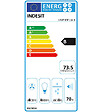 INDESIT - hotte décorative inclinée 80cm 647m3/h verre/noir - ihvp83flmk - vignette