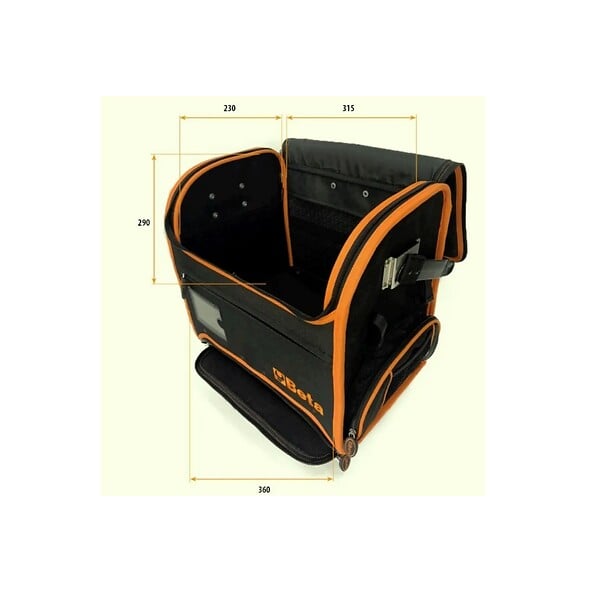 BETA - chariot porte-outils noir/orange - 021080300 - large