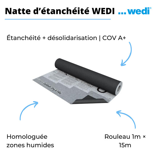 WEDI - Natte D'étanchéité Subliner Dry & Flex - large