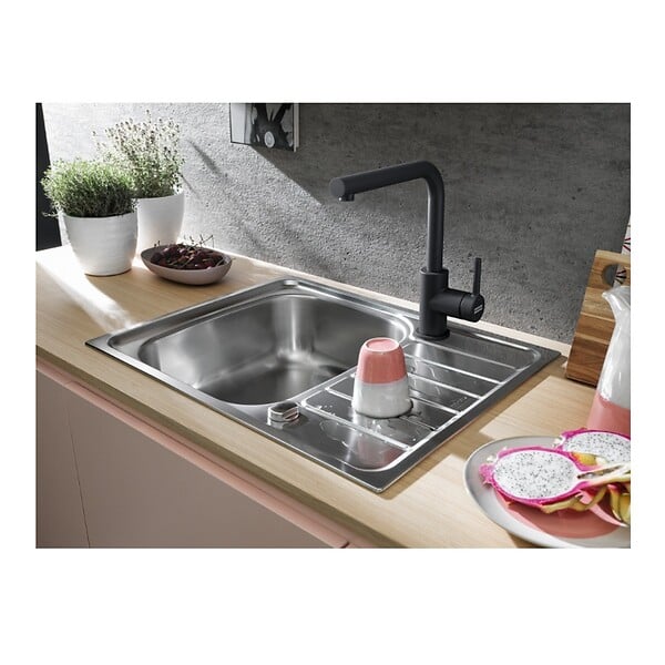 FRANKE - mitigeur avec douchette noir mat - 295481SBVL - large