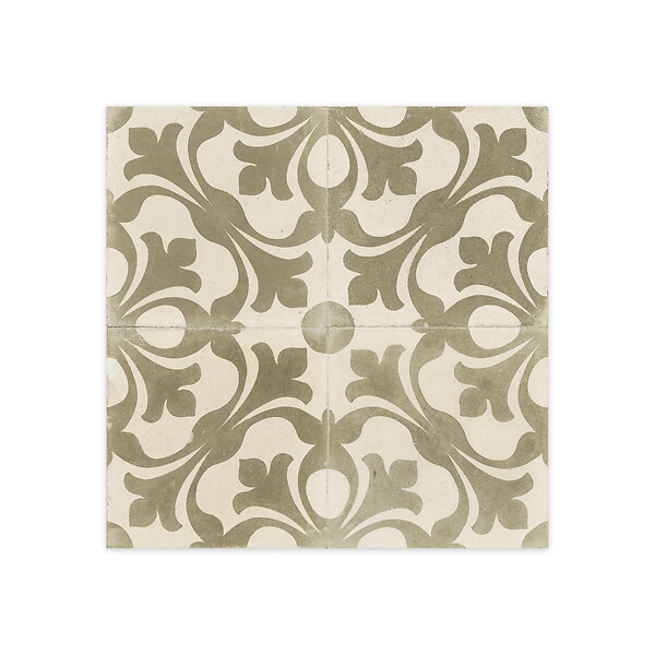 RO'MA NATURE - Carrelage Vintage effet Carreau ciment Vert 45x45x0,95 cm Morenca - Sol et mur intérieur (vendu par carton de 1 m²) - large