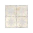 RO'MA NATURE - Carrelage Vintage effet Carreau ciment 3D Etoile Blanche et Fond Blanc 45x45x0,95 cm Sparta - Sol et mur intérieur (vendu par carton de 1 m²) - vignette