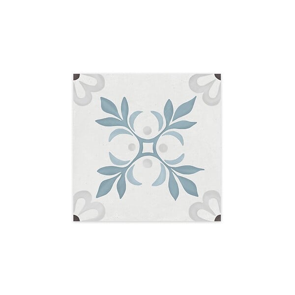 RO'MA NATURE - Carrelage effet Carreau ciment Roselis Bleu 22,3x22,3x0,9 cm Ventoril - Sol et mur intérieur (vendu par carton de 0,65 m²) - large