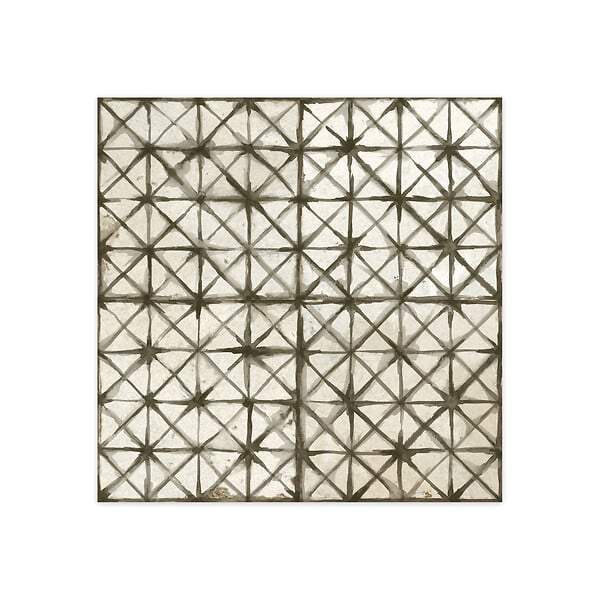 RO'MA NATURE - Carrelage Vintage effet Carreau ciment Noir 45x45x0,95 cm Byblos - Sol et mur intérieur (vendu par carton de 1 m²) - large