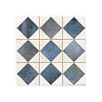 RO'MA NATURE - Carrelage Vintage Bleu Damier 33x33x0,95 cm Solmira - Sol et mur intérieur (vendu par carton de 1,09 m²) - vignette