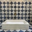 RO'MA NATURE - Carrelage Vintage Bleu Damier 33x33x0,95 cm Solmira - Sol et mur intérieur (vendu par carton de 1,09 m²) - vignette