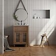 RO'MA NATURE - Carrelage Vintage effet Parquet Bois Brut Vieilli Versailles 45x45x0,95 cm Virelno - Sol intérieur (vendu par carton de 1 m²) - vignette