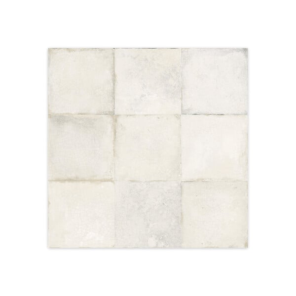 RO'MA NATURE - Carrelage Vintage effet Zellige Blanc 33x33x0,95 cm Orelia - Sol et mur intérieur (vendu par carton de 1,09 m²) - large