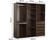 HABITAT ET JARDIN - Kit dressing " Opéra " modulable - 3 éléments - Marron - vignette