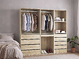 HABITAT ET JARDIN - Kit dressing " Opéra " modulable - 3 éléments - Beige - vignette