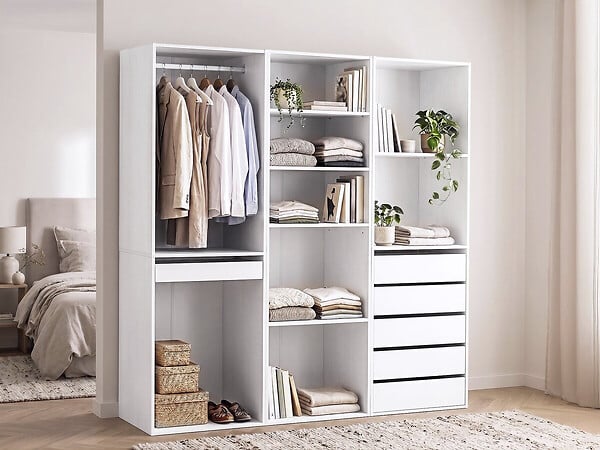 HABITAT ET JARDIN - Kit dressing " Opéra " modulable - 3 éléments - Blanc - large