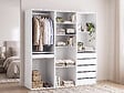 HABITAT ET JARDIN - Kit dressing " Opéra " modulable - 3 éléments - Blanc - vignette