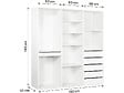 HABITAT ET JARDIN - Kit dressing " Opéra " modulable - 3 éléments - Blanc - vignette