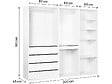 HABITAT ET JARDIN - Kit dressing modulable "Opéra" - 3 éléments - Blanc - vignette