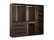 HABITAT ET JARDIN - Kit dressing modulable  "Opéra" - 3 éléments - Marron - vignette