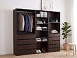 HABITAT ET JARDIN - Kit dressing " Opéra " modulable - 3 éléments - Marron - vignette