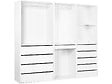 HABITAT ET JARDIN - Kit dressing " Opéra " modulable - 3 éléments - Blanc - vignette
