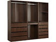 HABITAT ET JARDIN - Kit dressing " Opéra " modulable - 3 éléments - Marron - vignette