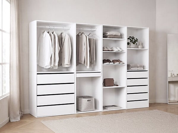 HABITAT ET JARDIN - Kit dressing " Opéra " modulable - 4 éléments  - Blanc - large