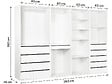 HABITAT ET JARDIN - Kit dressing " Opéra " modulable - 4 éléments  - Blanc - vignette