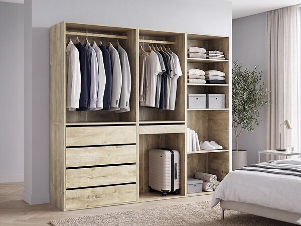 HABITAT ET JARDIN - Kit dressing modulable "Opéra" - 3 éléments - Beige - large