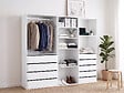 HABITAT ET JARDIN - Kit dressing " Opéra " modulable - 3 éléments - Blanc - vignette