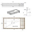 ALTANKA - Piscine hors sol en bois AQUA 10.2 x 5.2 - H.1.45 m avec plage, bleu pâle, cadre en métal - sans dalle - BAS7310OSPU+PLA310 - vignette