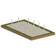 ALTANKA - Piscine hors sol en bois AQUA 10.2 x 5.2 - H.1.45 m avec plage, bleu pâle, cadre en métal - sans dalle - BAS7310OSPU+PLA310 - vignette