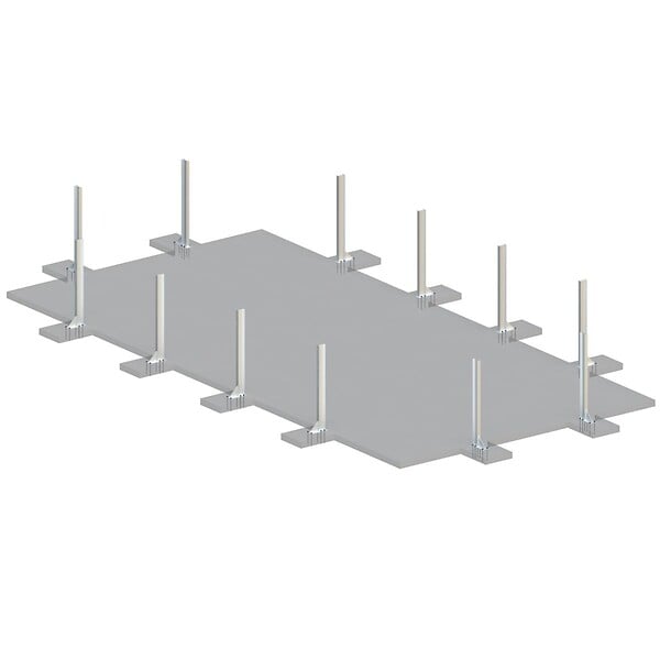 ALTANKA - Piscine hors sol en bois AQUA 10.2 x 5.2 - H.1.45 m avec plage, bleu pâle, fixations à visser - BAS7310OSPL+PLA310 - large