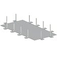 ALTANKA - Piscine hors sol en bois AQUA 10.2 x 5.2 - H.1.45 m avec plage, gris clair, fixations à visser - BAS7310OSPL2+PLA310 - vignette