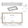 ALTANKA - Piscine hors sol en bois AQUA 10.2 x 5.2 - H.1.45 m, gris clair, cadre en métal - sans dalle - BAS7310OSPU2 - vignette