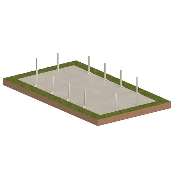 ALTANKA - Piscine hors sol en bois AQUA 10.2 x 5.2 - H.1.45 m avec plage, sable, cadre en métal - sans dalle - BAS7310OSPU3+PLA310 - large