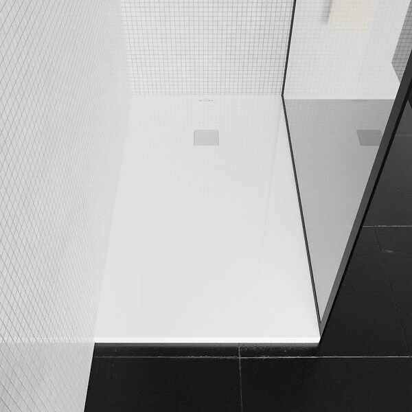 VILLEROY ET BOCH - Receveur découpable 160 X 80  Exclusive rectangle blanc - large