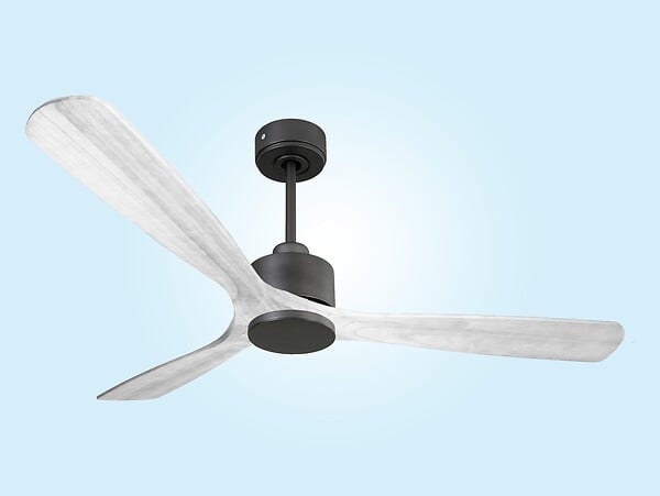 PURLINE - Ventilateur de plafond Réversible  Thermostat Wifi Moteur à courant continu Toits en pente Télécommande Hypersilence Mémoire - large